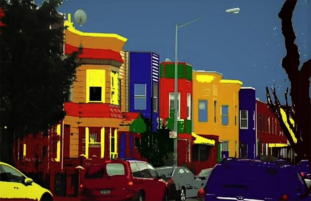Illustration of row houses